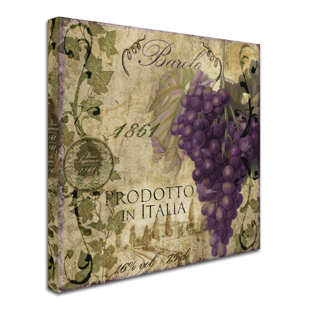 " Vino Italiano II " by Color Bakery Trademark Fine Art 