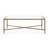 Lalia Modern Hammered Metal X-Brace Coffee Table-124572165