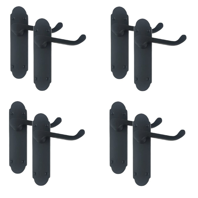 4 Pairs Victorian Shaped Premium Door Handle