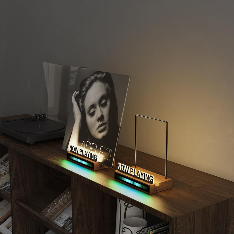 Now Play Vinyle, présentoir pour disque vinyle avec son RVB