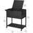 Rolling File Cart, Mobile File Cabinet With Wheels, File Cart With Hanging Files And Flip-Up Lid, Open Storage Shelf, For A4/Letter/Legal-Size, Home Office, Black