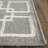 Dance Martha Stewart Flat Weave Wool/Silk/Cotton Geometric Rug in Cement Gray-21411558
