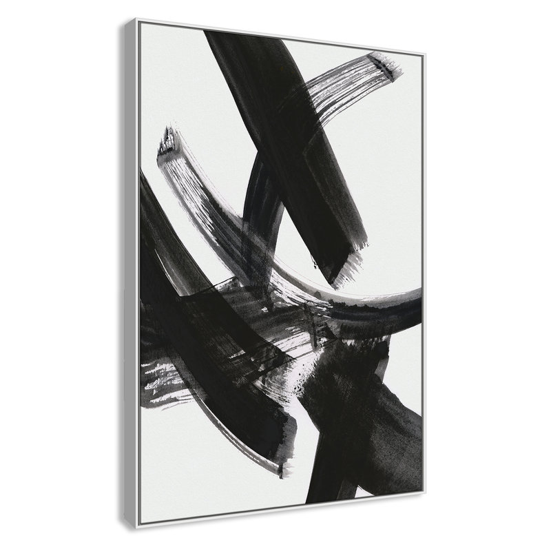 «Black Magic I Print» par Susan Jill, H 61,5 po x l 41,5 po x P 2 po, Blanc