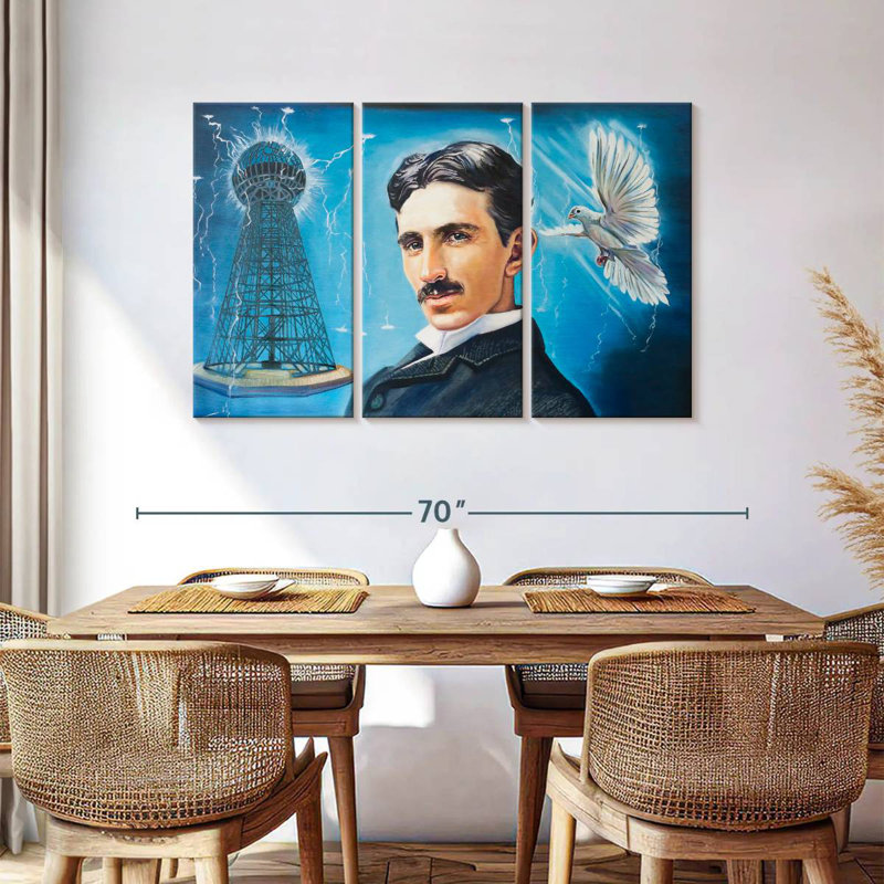 Keiraleigh Nikola Tesla, 36" H x 57" W
