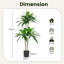 140 cm H Faux Palm Tree Plant in Plastic Planter