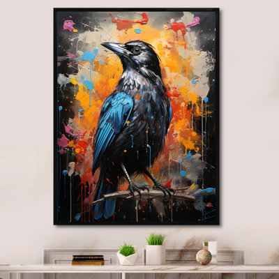Bawer Crow Popart Royauté III sur impression sur toile