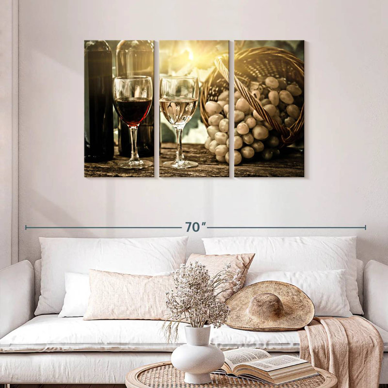 Yarlin Spring Vineyard Wine, 28" H x 45" W