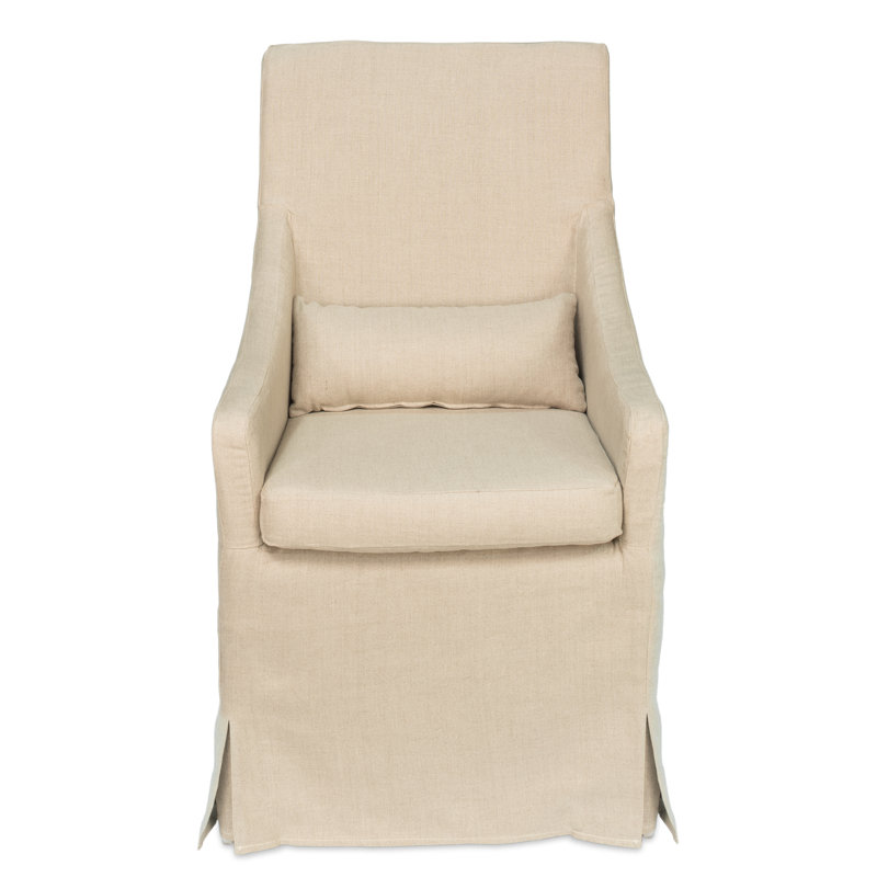 Brera Upholstered Arm Chair, Ivory