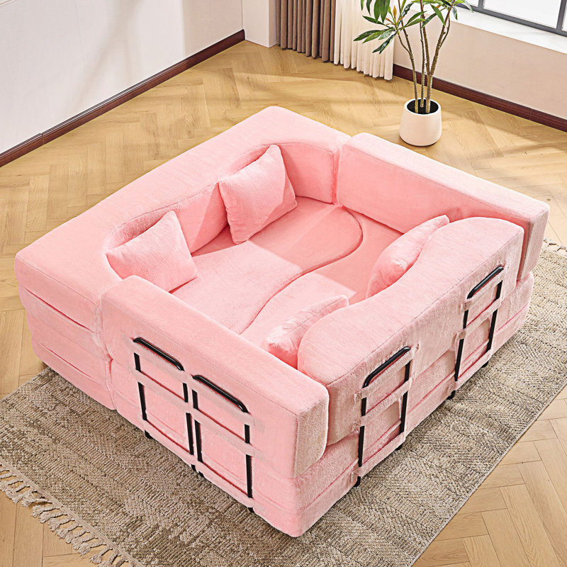 Canapé-lit pliant, canapé-lit convertible, Rose