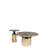 Taylor 2-Piece Coffee Table Set with Marble-Printed Glass Tops – Modern Sculptural Nesting Tables for Living Spaces-93521210