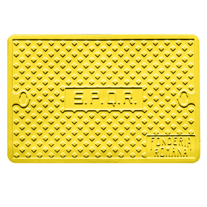 Plat de service rectangulaire 17,75 po x 11,75 po - 12 pièces Street Cover Roma , Tournesol