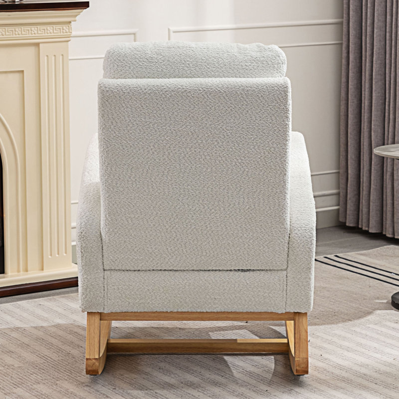 Chaise berçante d'appoint avec repose-pieds