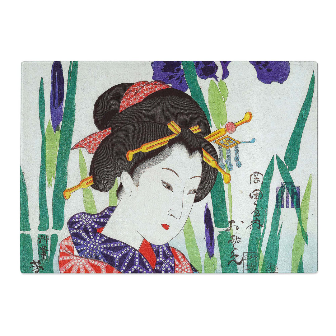 Tempered Glass Osome by Tsukioka Yoshitoshi Chopping Board