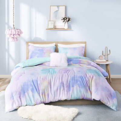 Édredon Tie Dye, double / grand, édredon avec teinture, doux au toucher, style chic