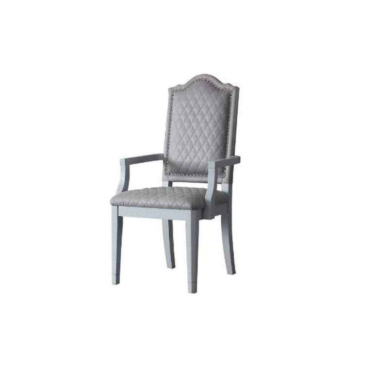Fauteuil Dansfield, Velours gris