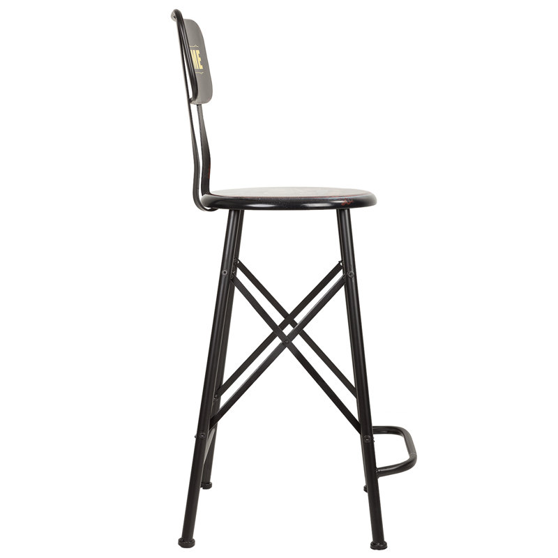 Keiu Counter Stool with Metal Frame