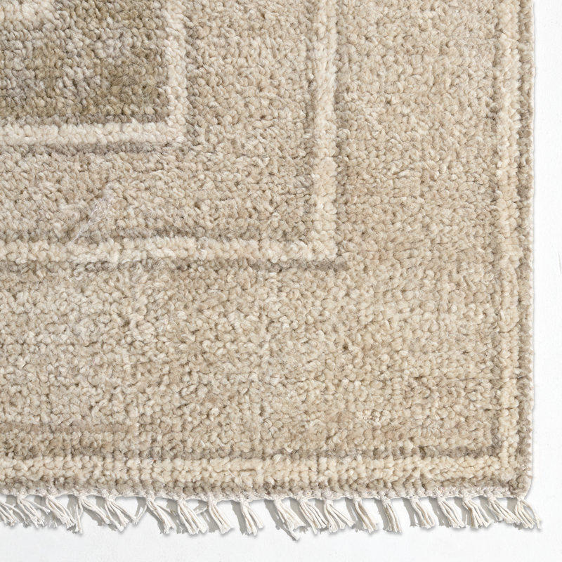 Jaipur Living Cohar Hand Knotted Medallion Beige/Cream Area Rug (9'X12'), Rectangle 12' x 15'
