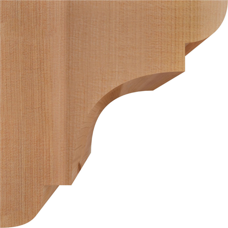 New Brighton Corbel, H 8 po x l 5,5 po x P 8 po, Cèdre rouge, Lisse