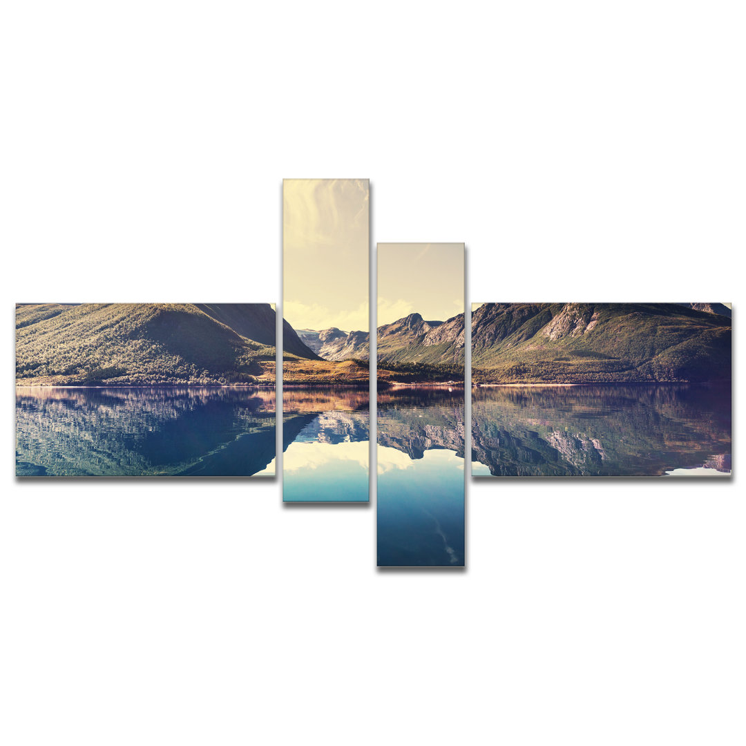 " Norway Summer Mountains " 4 - Pieces East Urban Home