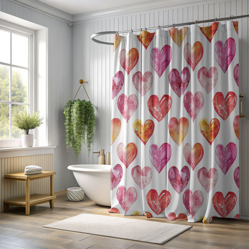 Loving Present - Premium Shower Curtain, 74"H x 71"W