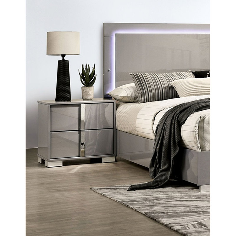 Table de chevet Modern Taupe