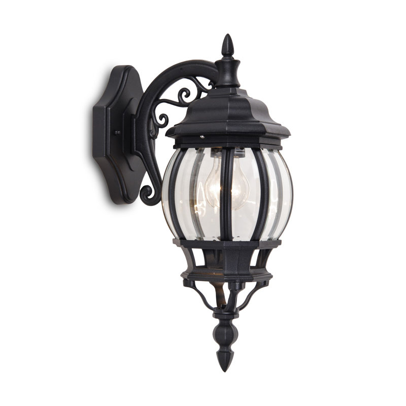 Pio Black Outdoor Wall Lantern