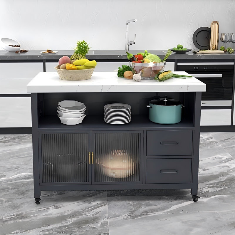 Îlot de cuisine 39,37 po Nordic, H 33,46 po x l 39,37 po x P 23,62 po