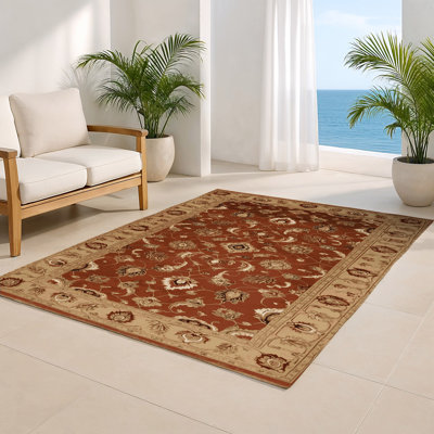 Tapis d'intérieur et d'extérieur brun Persian