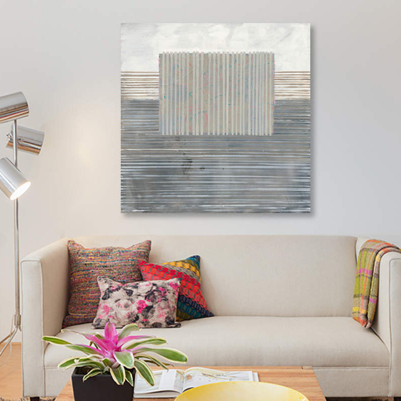 «Layers of Reality» par Mike Schick - Estampe numérique sur toile tendue avec châssis, H 18 po x l 18 po x P 1,5 po