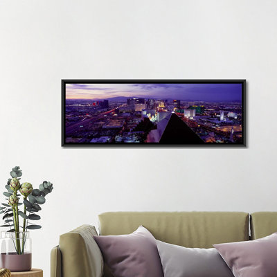 " City Lit Up at Dusk, Las Vegas, Clark County, Nevada " Print
