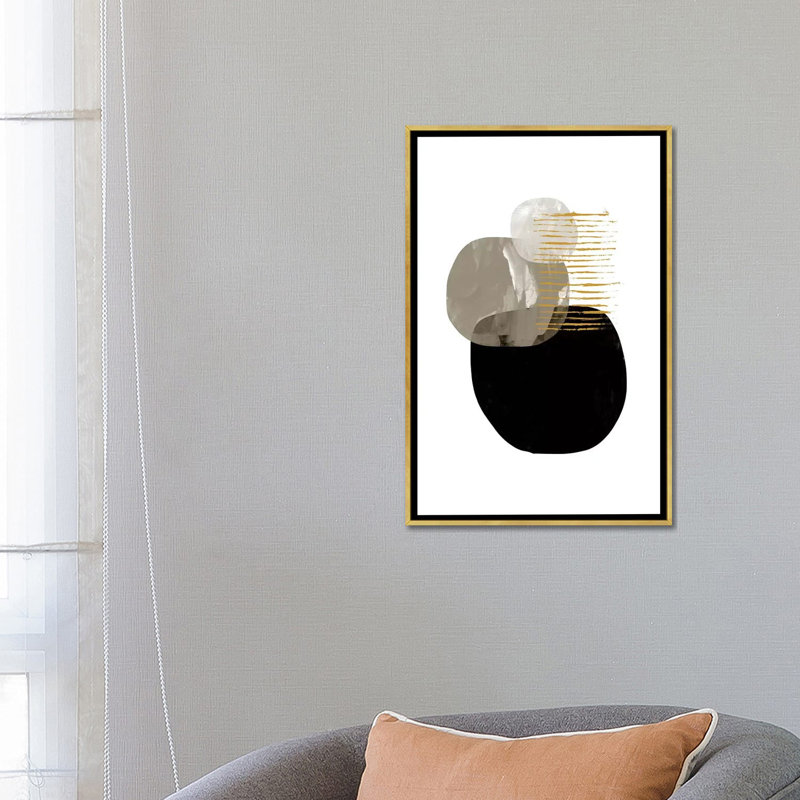 « minimal tone » par dan hobday-print, Toile encadrée d'or, H 60 po x l 40po x P 1,5 po