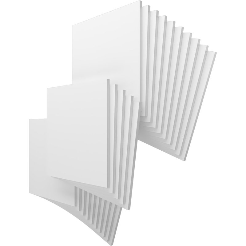 Panneaux de loisirs en PVC, H 23,75 po x l 23,75 po x P 0,75 po