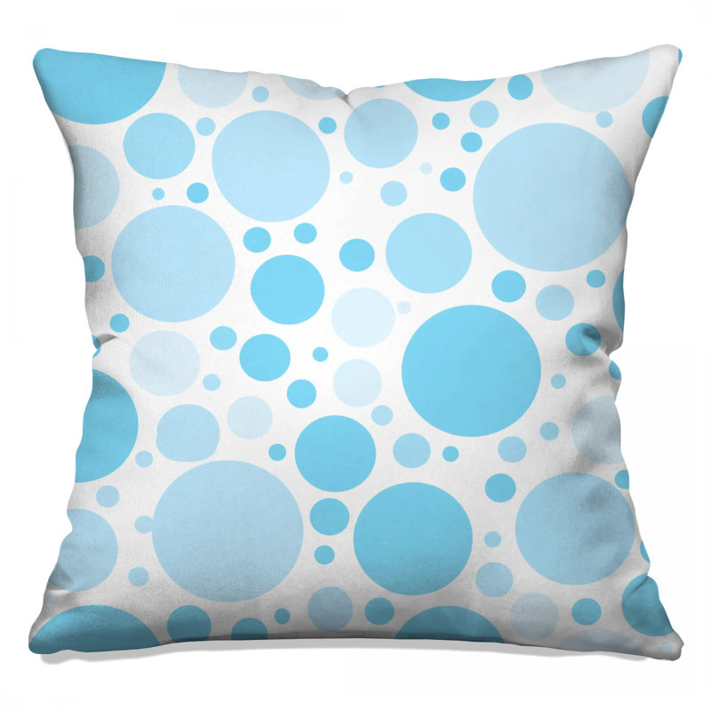 Polka Dots Throw Pillow, Pattern Double Sided Pillows, 26 x 26 inches