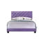 Lit double transitionnel mauve avec support