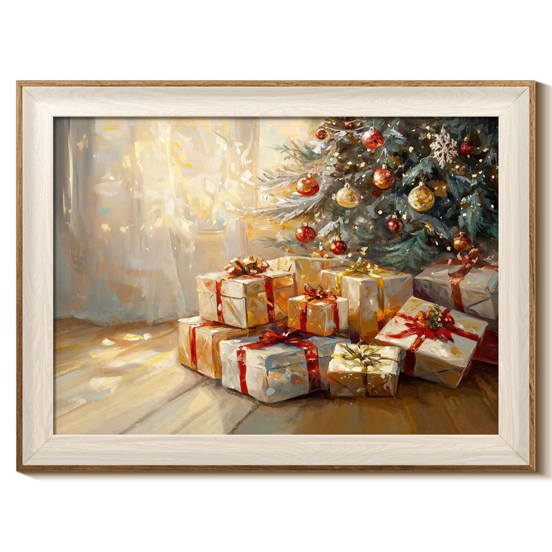 Christmas Gifts Under Tree Framed Wall Art