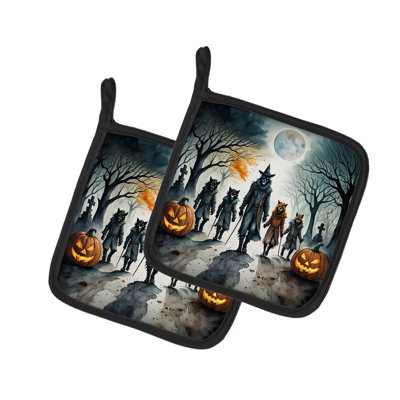 Paire de porte-casseroles Wookwolves Spooky Halloween