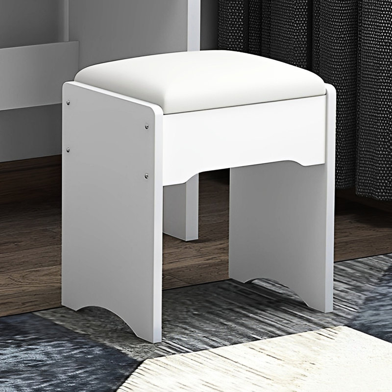 Stylish Vanity Desk With Brightness Adjustable Lights - 4 Table, White Mirror 4 Drawers, Furniture