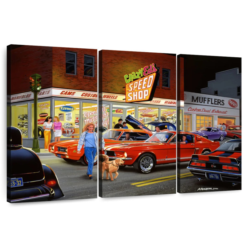 Mehar Crazy Ed's, 20'' H X 33'' W