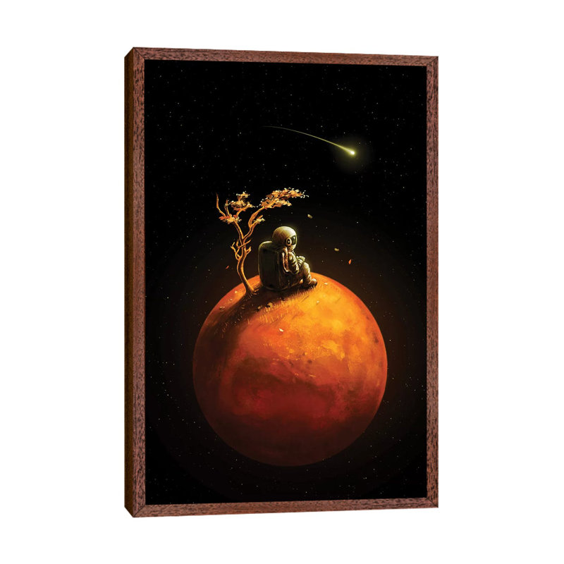 Stranded by Nicebleed - Print on Canvas, Classic Brown Wood Framed, 66.04cm H x 45.72cm W x 3.81cm D