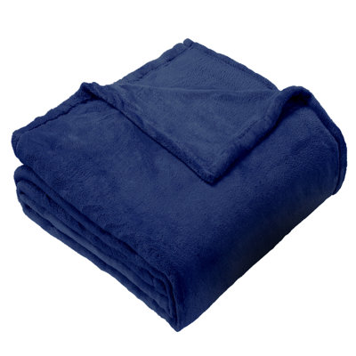 Warm & Cozy  Plush Velvet Blanket and Throw - Bedding