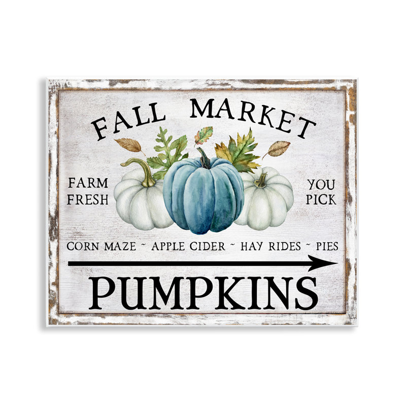 Art mural sur toile Fall Market with Arrow par Creatif Belle