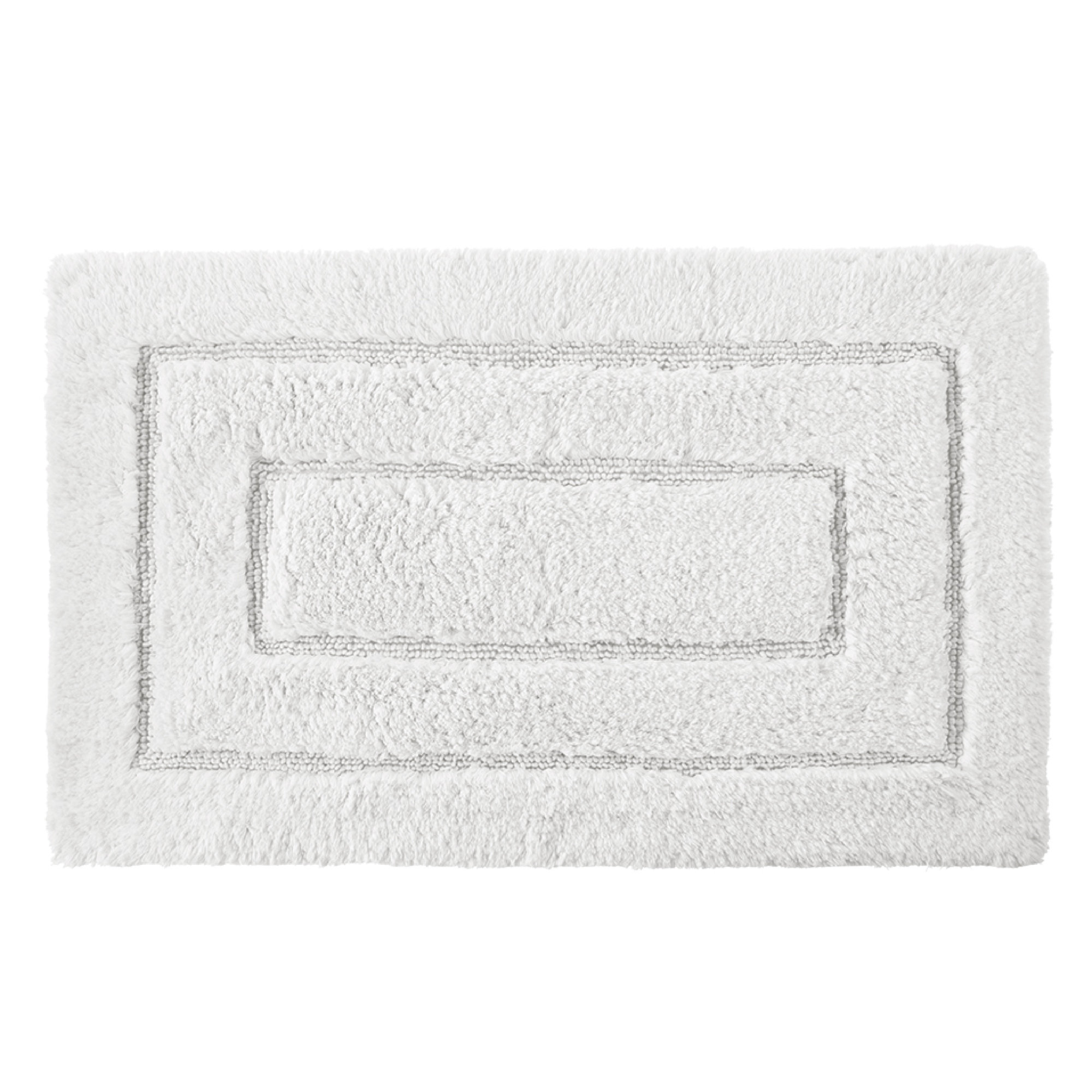 Apolonia Cotton Non-Slip Bath Rug, 20" H x 32" W, White