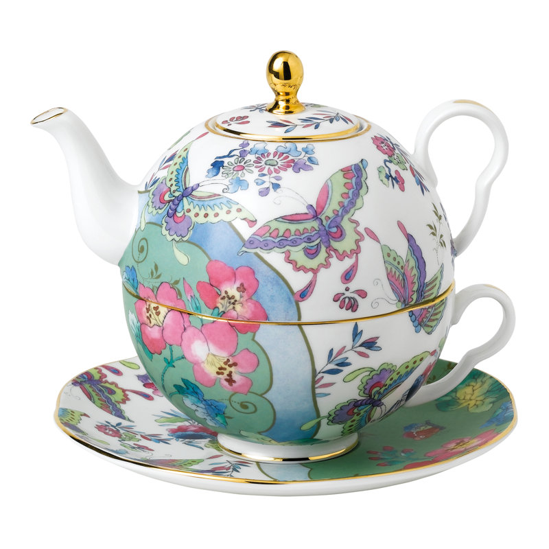 Butterfly Bloom China Teapot