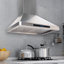 Hotte murale 29,6 po 600 CFM en acier inoxydable