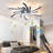 30.7In Ceiling Fan With Lights, Remote Control 3 Color Temperatures,6 Gear Wind Speed Fan Light