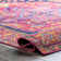 Aliece Bohemian Medallion Power Loom Performance Pink/Orange Rug