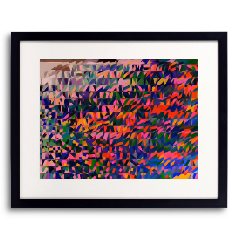 Chuckie Print by Gabriel Boyajian, Black Framed Paper, 17.2" H x 21.2" W