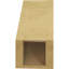 Attelle de genou Del Monte Timberthane en faux bois de cèdre brut, l 5 po x P 10 po x H 10 po, brun clair apprêté-88136391