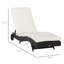Chaise longue en osier Outsunny-1173001939-1173001936
