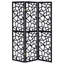 Paravent 3 panneaux noir
